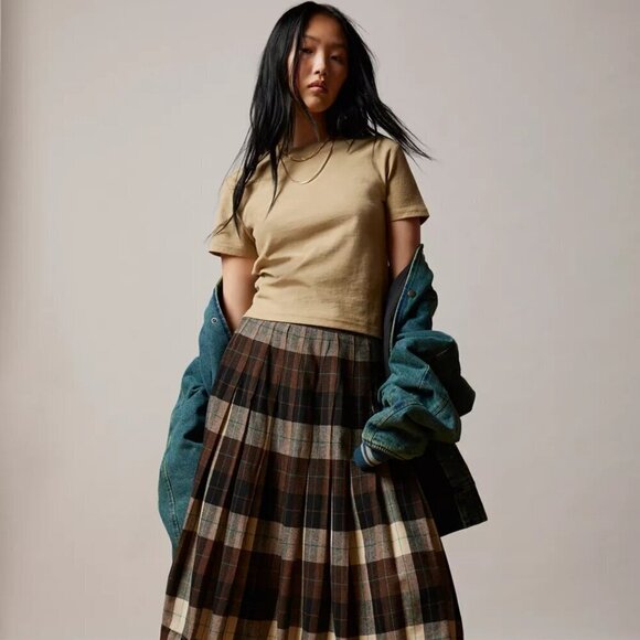 NWT Urban Outfitters BDG Universal Shrunken Beige Cropped Cotton Tee - Picture 4 of 5